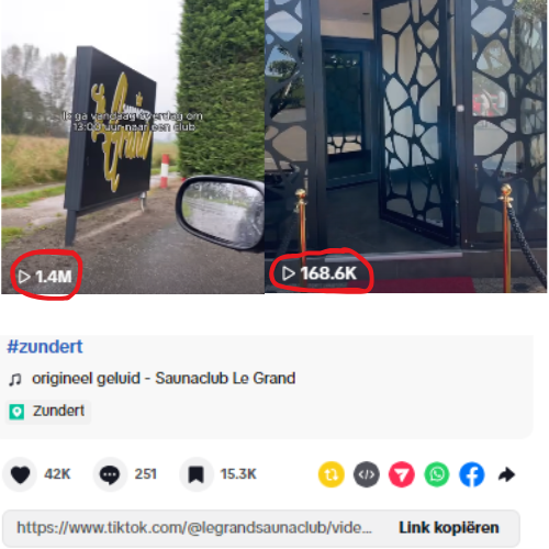 Content scripts meegeschreven met resultaat (1.4 miljoen weergaven op 1 Tiktok post)